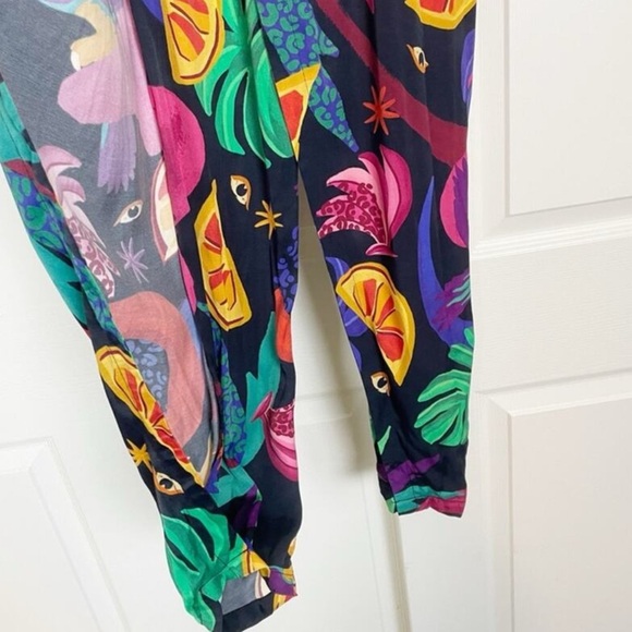 Farm Rio Black Mystic Jungle Romper/Jumpsuit - Picture 8 of 8